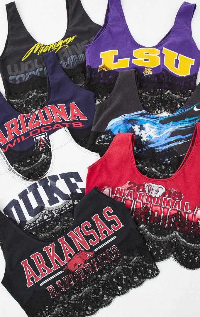 FURST OF A KIND VINTAGE LACE TRIM TANK VINTAGE COLLEGE 3 FURST OF A KIND VINTAGE LACE TRIM TANK VINTAGE COLLEGE