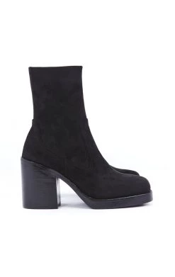 JEFFREY CAMPBELL MAXEN-2 SUEDE PLATFORM ANKLE BOOT