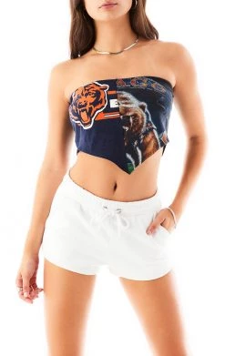 FURST OF A KIND VINTAGE SPLICED HANDKERCHIEF TUBE TOP