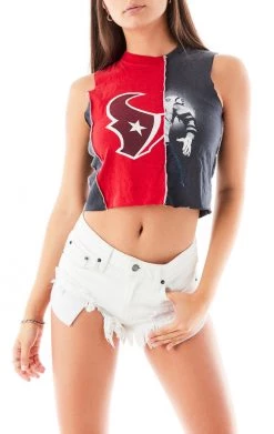 FURST OF A KIND SALE VINTAGE SPLICED CROPPED TANK TOP