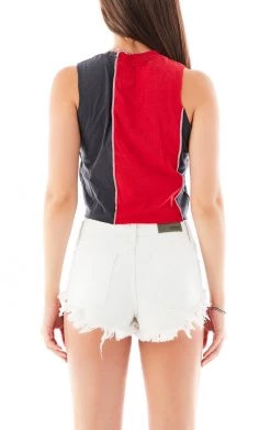 FURST OF A KIND SALE VINTAGE SPLICED CROPPED TANK TOP