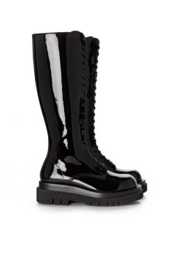 JEFFREY CAMPBELL DIABOL KNEE HIGH COMBAT BOOT SALE