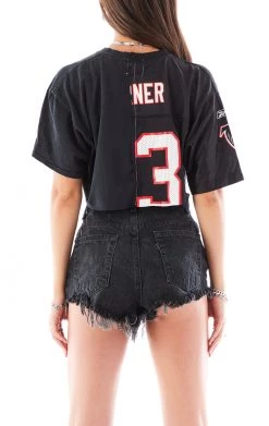 FURST OF A KIND VINTAGE SPLICED CROPPED JERSEY TEE