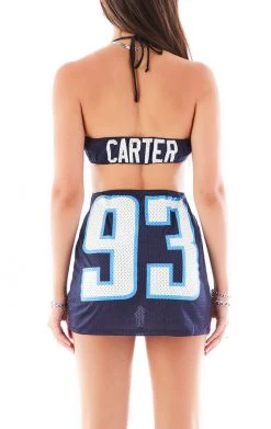 FURST OF A KIND VINTAGE CUT OUT JERSEY HALTER DRESS