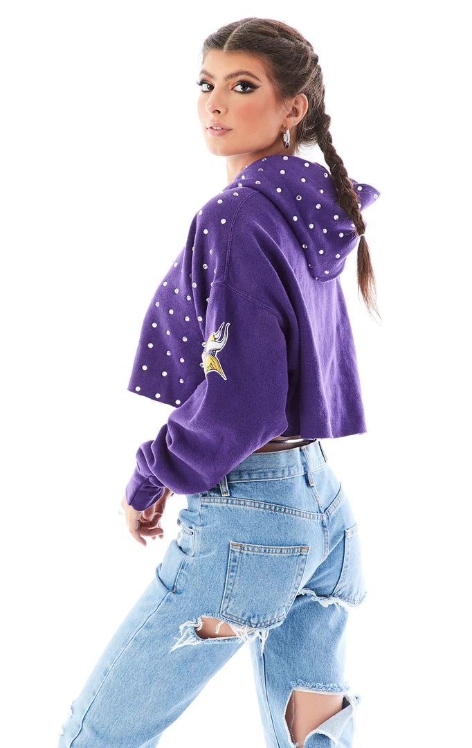 FURST OF A KIND VINTAGE RHINESTONE CROPPED HOODIE 6 FURST OF A KIND VINTAGE RHINESTONE CROPPED HOODIE