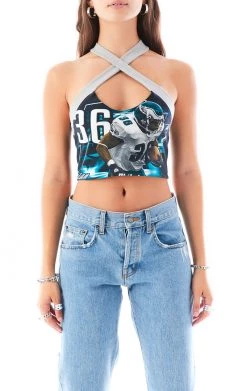 FURST OF A KIND VINTAGE CRISS CROSS STRAP TANK TOP