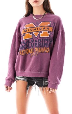 FURST OF A KIND VINTAGE PURPLE OVERDYE SWEATSHIRT SALE