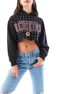 FURST OF A KIND VINTAGE RHINESTONE CROPPED HOODIE SALE