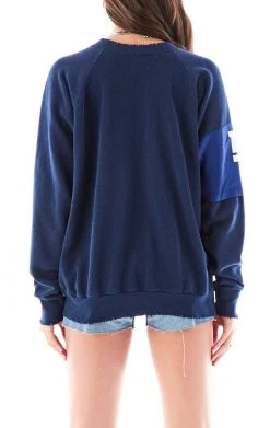 FURST OF A KIND VINTAGE SPLICED JERSEY SLEEVE SWEATSHIRT