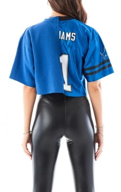 FURST OF A KIND VINTAGE SPLICED JERSEY CROPPED SWEATSHIRT