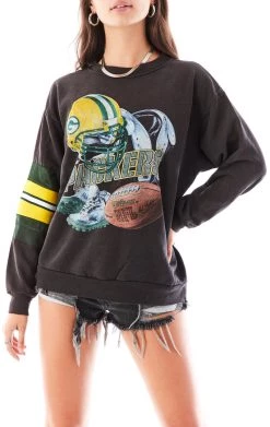 FURST OF A KIND VINTAGE SPLICED JERSEY SLEEVE SWEATSHIRT VINTAGE NFL