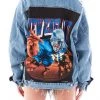 FURST OF A KIND VINTAGE NFL VINTAGE SWEATSHIRT BACK DENIM JACKET