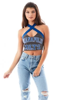 FURST OF A KIND VINTAGE CRISS CROSS STRAP TANK TOP