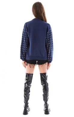 FURST OF A KIND VINTAGE ALLOVER RHINESTONE SWEATSHIRT VINTAGE SPORTS