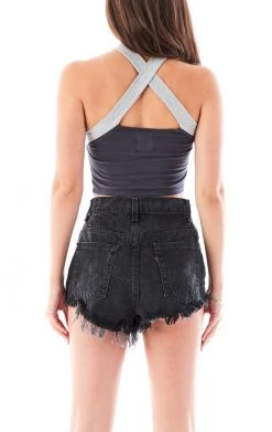 FURST OF A KIND VINTAGE CRISS CROSS STRAP TANK TOP