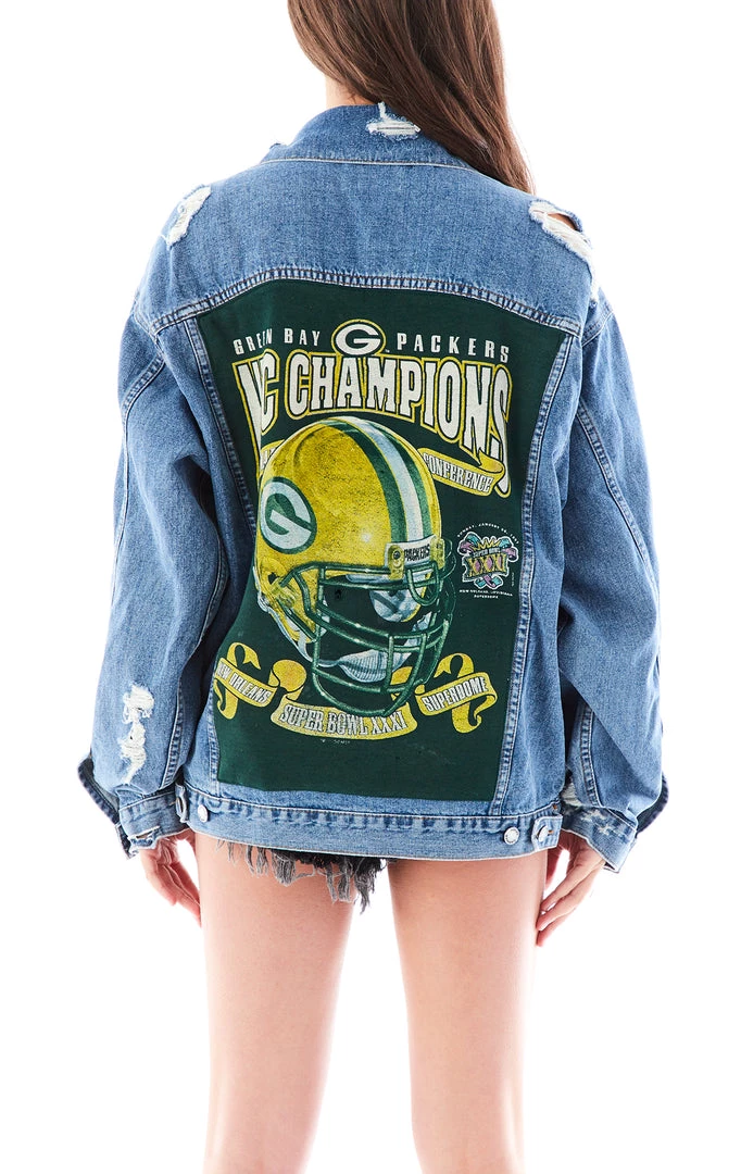 FURST OF A KIND VINTAGE DENIM JACKETS VINTAGE GRAPHIC BACK INSERT DENIM JACKET 3 FURST OF A KIND VINTAGE DENIM JACKETS VINTAGE GRAPHIC BACK INSERT DENIM JACKET