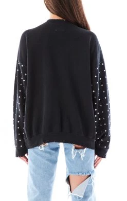 FURST OF A KIND VINTAGE SPORTS VINTAGE ALLOVER RHINESTONE SWEATSHIRT