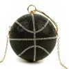 LOVE, MAR RHINESTONE BASKETBALL PURSE VINTAGE SPORTS
