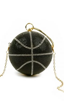 LOVE, MAR RHINESTONE BASKETBALL PURSE VINTAGE SPORTS