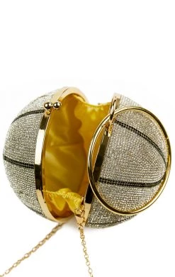LOVE, MAR RHINESTONE BASKETBALL PURSE