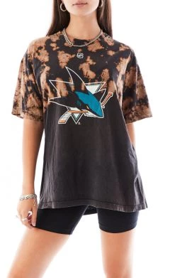 FURST OF A KIND SALE VINTAGE BLEACH SPARKLER SHOULDER TEE