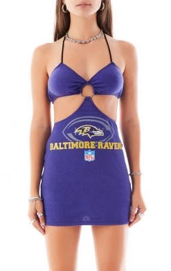 FURST OF A KIND VINTAGE CUT OUT HALTER DRESS