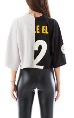 FURST OF A KIND VINTAGE SPLICED JERSEY CROPPED SWEATSHIRT SALE 7 FURST OF A KIND VINTAGE SPLICED JERSEY CROPPED SWEATSHIRT SALE