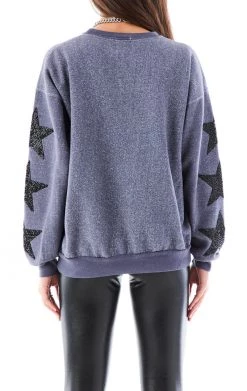 FURST OF A KIND VINTAGE OVERDYE STAR PATCH SWEATSHIRT SALE