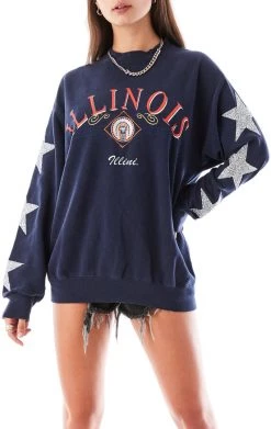 FURST OF A KIND VINTAGE SILVER STAR PATCH SWEATSHIRT