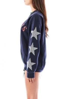 FURST OF A KIND VINTAGE SILVER STAR PATCH SWEATSHIRT