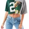 FURST OF A KIND VINTAGE SPLICED JERSEY CROPPED SWEATSHIRT SALE