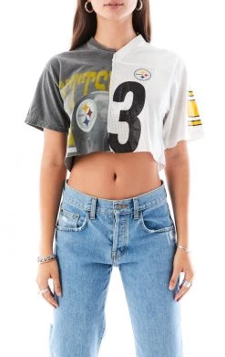 FURST OF A KIND SALE VINTAGE SPLICED CROPPED JERSEY TEE