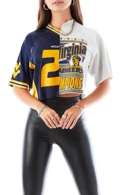 FURST OF A KIND SALE VINTAGE SPLICED JERSEY CROPPED SWEATSHIRT