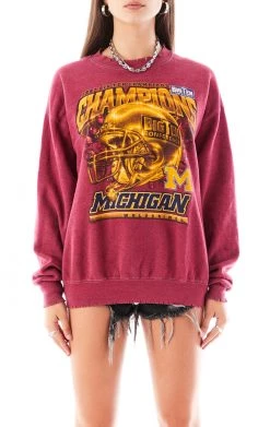 FURST OF A KIND VINTAGE RED OVERDYE SWEATSHIRT SALE