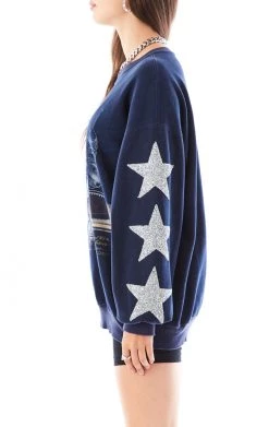FURST OF A KIND VINTAGE SILVER STAR PATCH SWEATSHIRT VINTAGE NFL