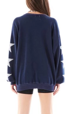 FURST OF A KIND VINTAGE SILVER STAR PATCH SWEATSHIRT VINTAGE NFL