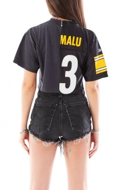 FURST OF A KIND VINTAGE SPLICED CROPPED JERSEY TEE