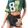 FURST OF A KIND VINTAGE SPLICED CROPPED JERSEY TEE