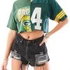 FURST OF A KIND VINTAGE SPLICED CROPPED JERSEY TEE SALE
