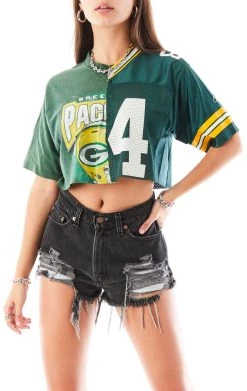 FURST OF A KIND VINTAGE SPLICED CROPPED JERSEY TEE SALE