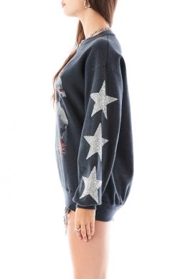FURST OF A KIND VINTAGE SILVER STAR PATCH SWEATSHIRT