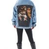 FURST OF A KIND VINTAGE DENIM JACKETS VINTAGE GRAPHIC BACK INSERT DENIM JACKET