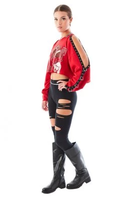 FURST OF A KIND VINTAGE CROPPED CUT OUT U-RING SWEATSHIRT SALE 12 FURST OF A KIND VINTAGE CROPPED CUT OUT U-RING SWEATSHIRT SALE