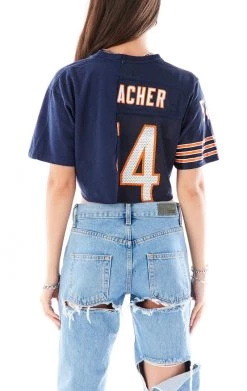 FURST OF A KIND VINTAGE SPLICED CROPPED JERSEY TEE