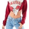 FURST OF A KIND VINTAGE SPLICED V CROPPED SWEATSHIRT