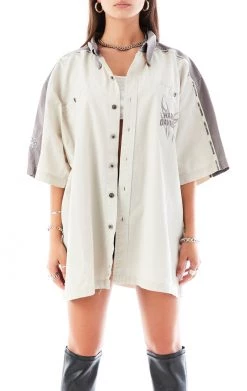 FURST OF A KIND VINTAGE HARLEY SHORT SLEEVE BUTTON DOWN