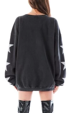 FURST OF A KIND VINTAGE SILVER STAR PATCH SWEATSHIRT