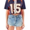 FURST OF A KIND VINTAGE NFL VINTAGE CHAIN LACE UP JERSEY TEE
