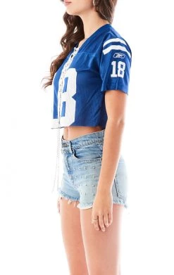 FURST OF A KIND VINTAGE CHAIN LACE UP JERSEY TEE