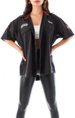 FURST OF A KIND VINTAGE HARLEY SHORT SLEEVE BUTTON DOWN